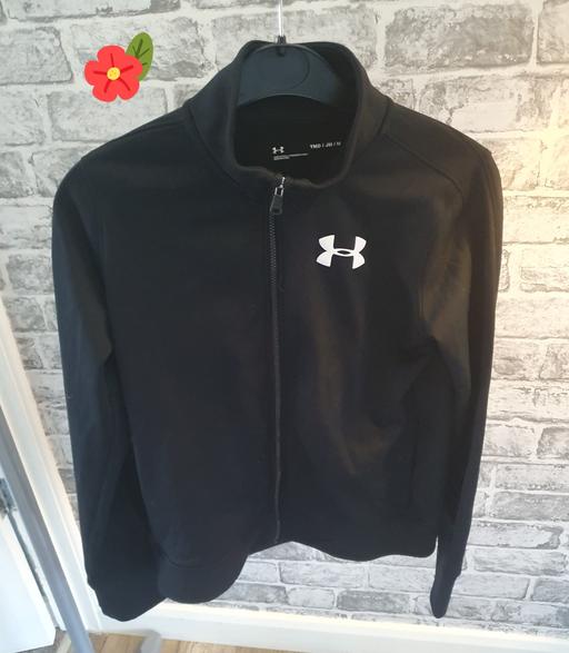  — girls 10-11 under armour jacket black