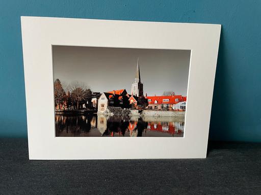  — 16x12 inch White Mounted Print Abingdon