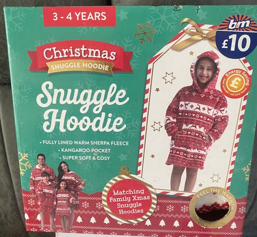  — Festive snuggle hoodie age 3/4 years