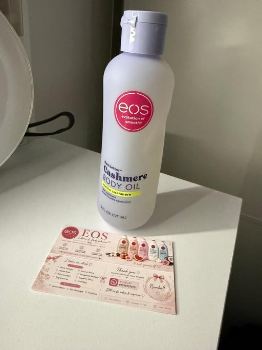  — EOS Vanilla Cashmere Body Oil