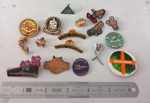  — 17 collectable enamel etc badges