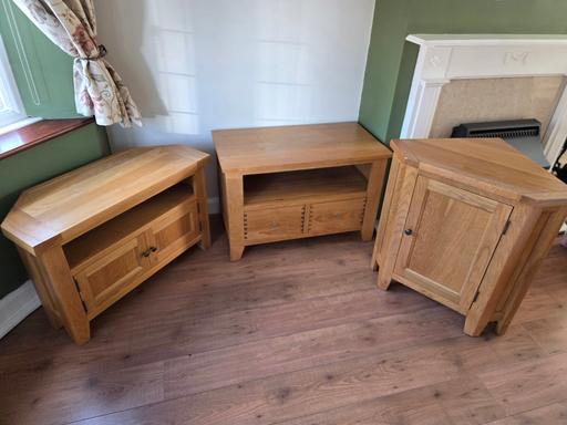  — solid oak living room furniture