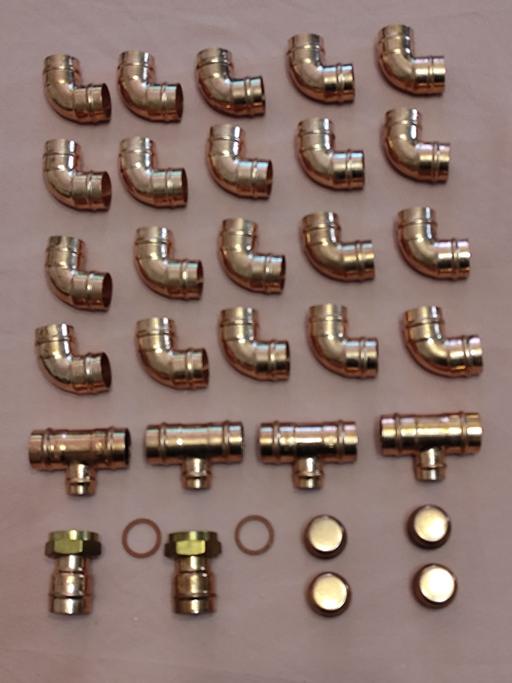  — Copper Plumbing Fittings 22mm Elbow, Reduce T
