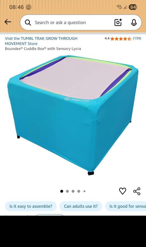  — sensory cuddle box