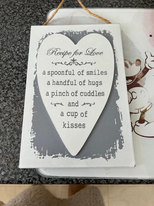  — Kitchen plaque