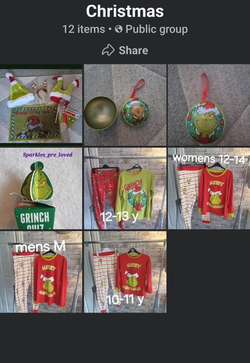  — Christmas grinch pjs and decorations