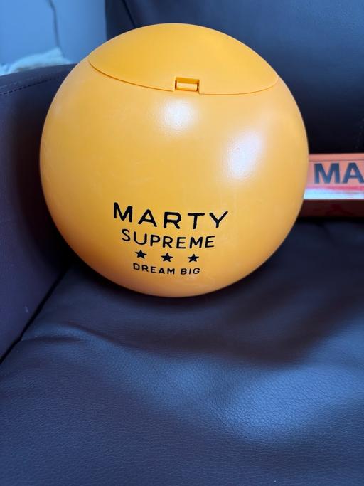  — Marty Supreme popcorn bucket and balls