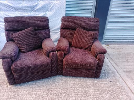  — vintage  brown armchairs