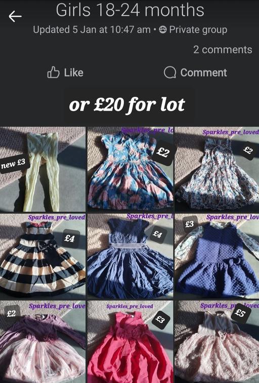  — girls 18-24 months dresses next m&s