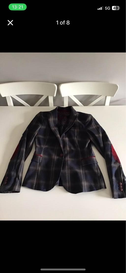  — Zara checked tweed jacket - Size small