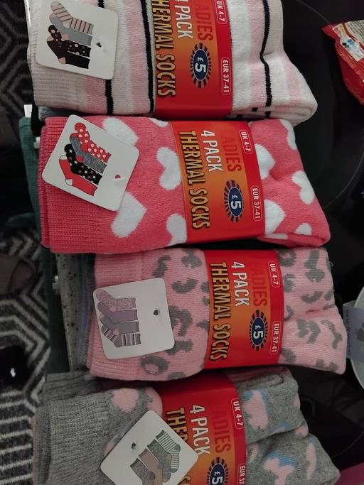  — ladies 4pk thermal socks