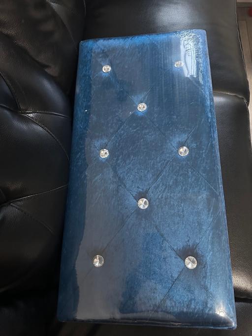  — New Teal Velvet Storage Box