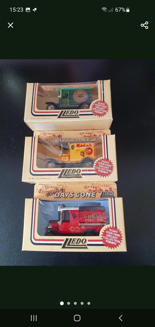  — die cast car models x 3