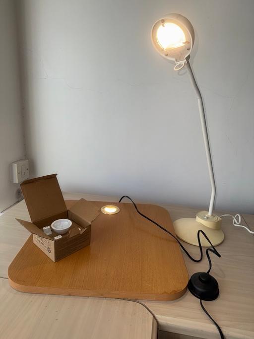  — IKEA lamp, Led MR16 bulbs, backlit base