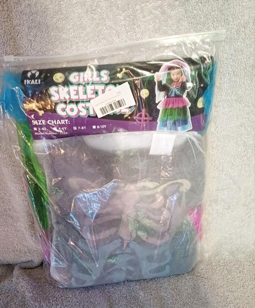  — Girls skeleton costume age 7-8 & 8-10 new