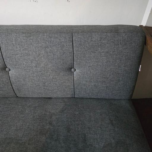  — Grey double sofa bed