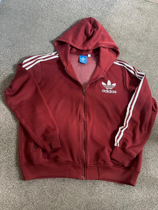  — Ladies brown/orange adidas hood jacket XL