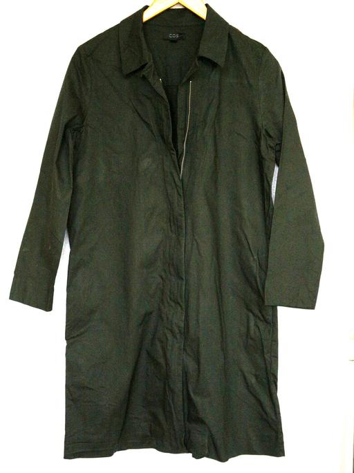  — Cos dark green coat size 12