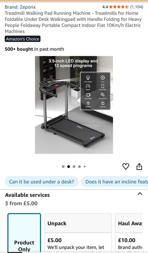  — Zeporix Treadmill