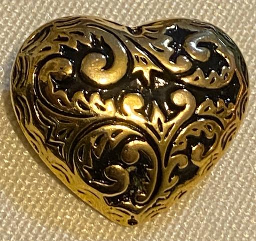  — Ladies jewellery vintage rolled gold heart