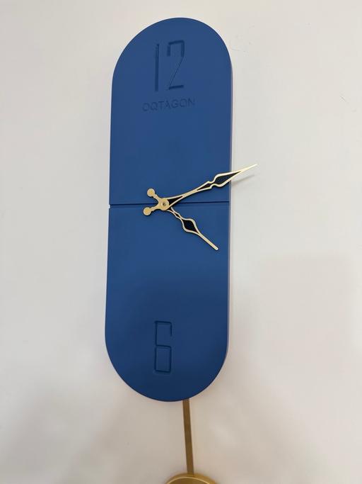  — Pendulum wall clock - Blue