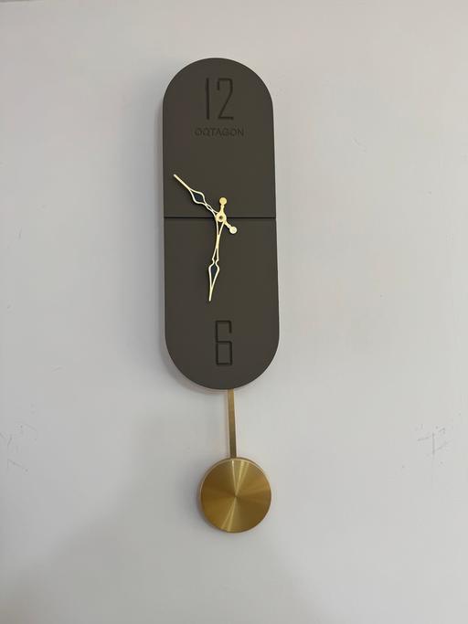 — Pendulum wall clock - musk grey