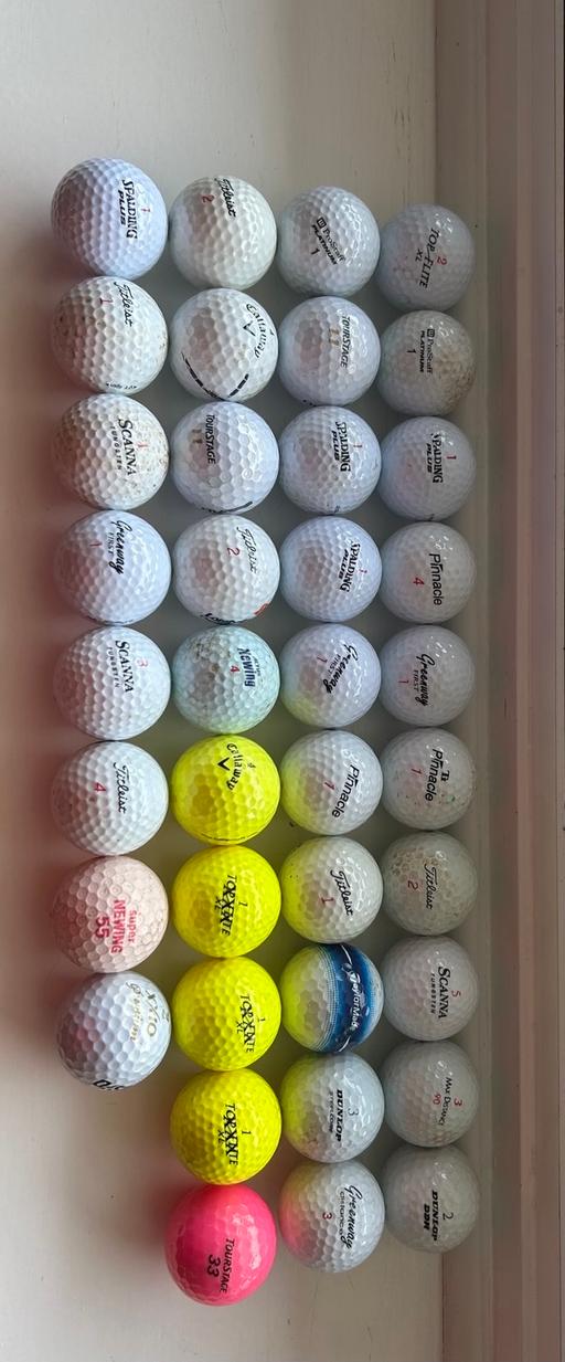  — Golf balls