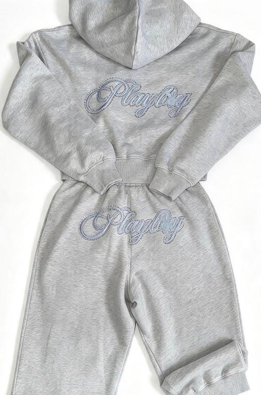  — Official Playboy Grey/Light Blue Tracksuit M
