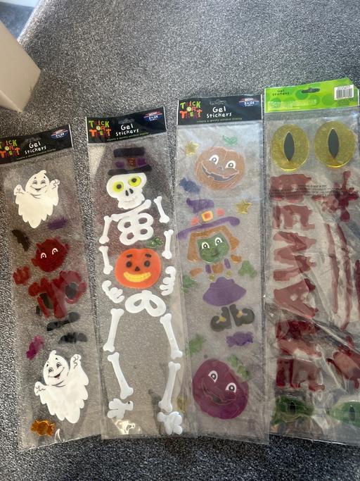  — Halloween gel stickers. Windows/mirrors? New