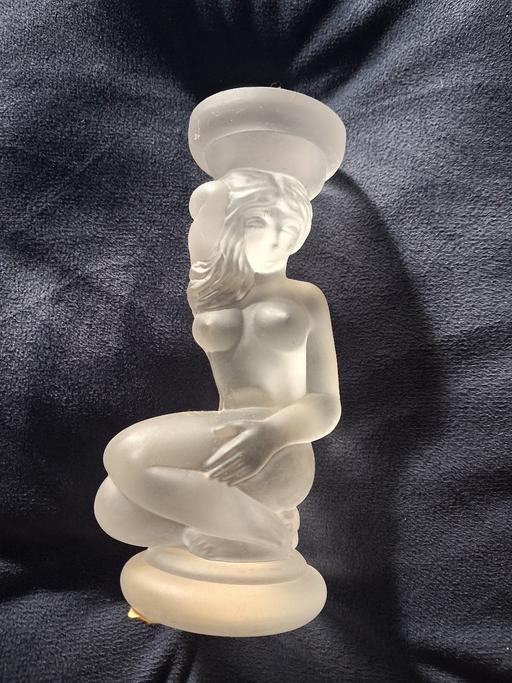  — vintage lady figurine art deco candlestick