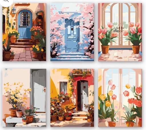  — NEW 6 mini canvas - Paint by Numbers