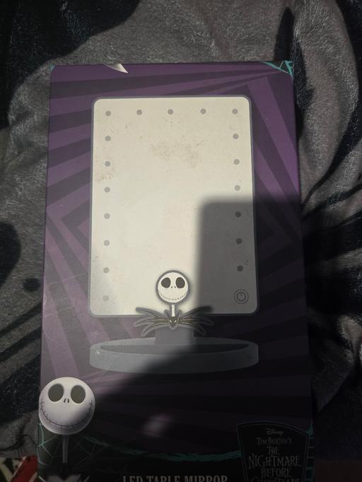  — nightmare before christmas table led mirror