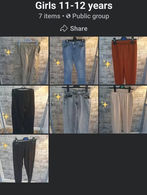  — girls 11-12 years trousers jeans bundle