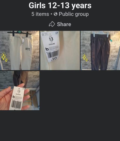  — girls age 13 years new tags joggers + trouser