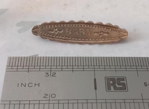  — Antique sterling Silver Edwardian Baby brooch