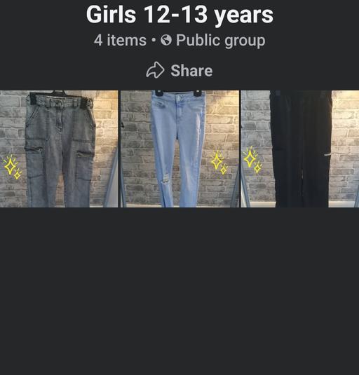  — girls 12-13 years trousers and jeans