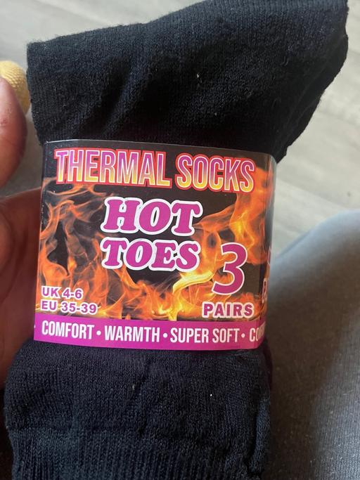  — 3 pairs thermal ladies socks 3£ a few