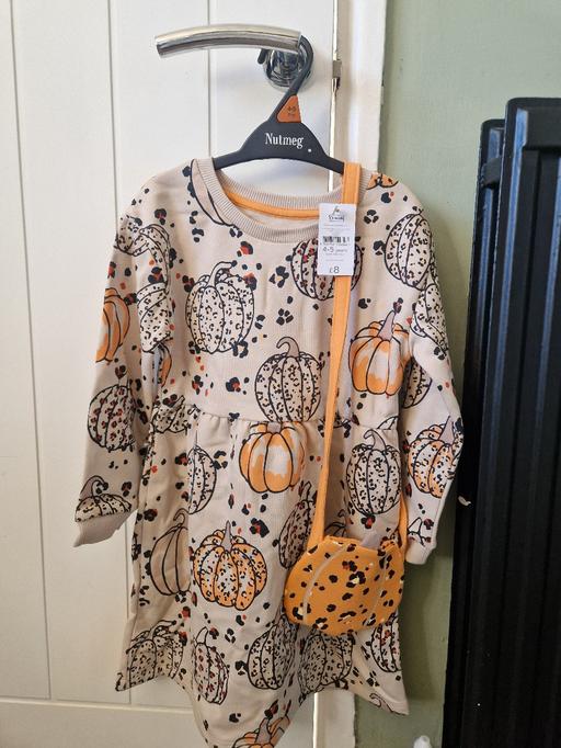 — New Girls Pumpkin dress Age 4-5