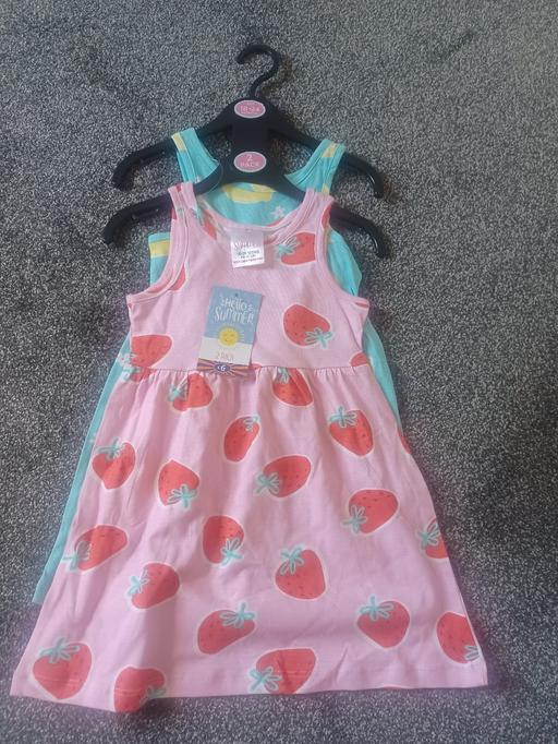  — 2 pack girls summer dresses age 18-24 months