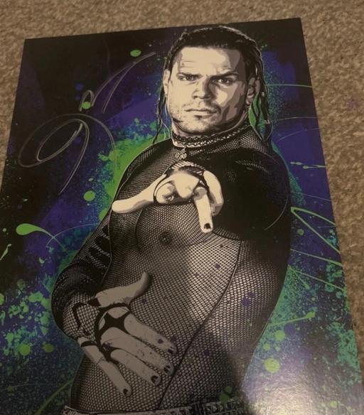  — WWE attitude era signed Jeff hardy print