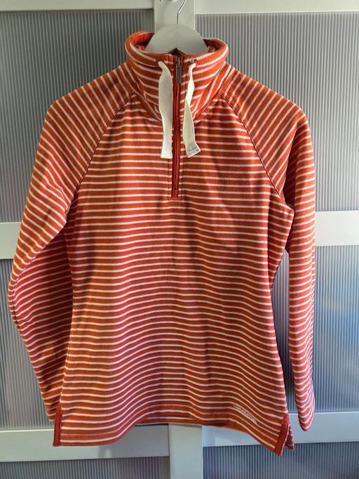  — Size 8 CRAGHOPPERS orange striped fleece