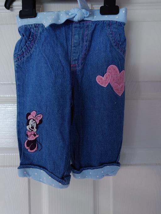  — Baby girls Minnie mouse jeans size 3-6 months