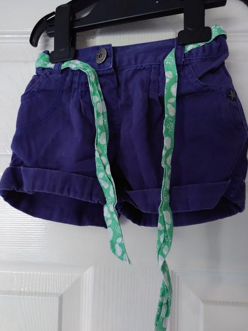  — Girls navy shorts size 18-24 months