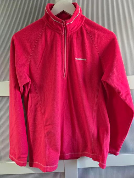  — Size 12 CRAGHOPPERS pink quarter zip jumper
