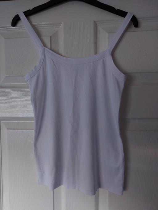 — Women's white strap top size 12