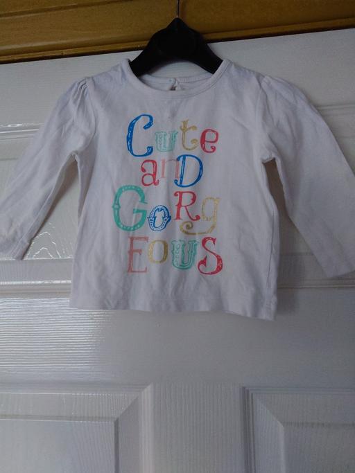  — Baby girls white top size 3-6 months