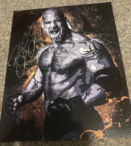  — WWE Goldberg signed print