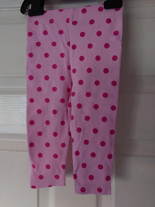  — Baby girls pink spotty leggings size 6-9M