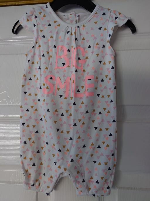  — Baby girls patterned romper size 0-3 months