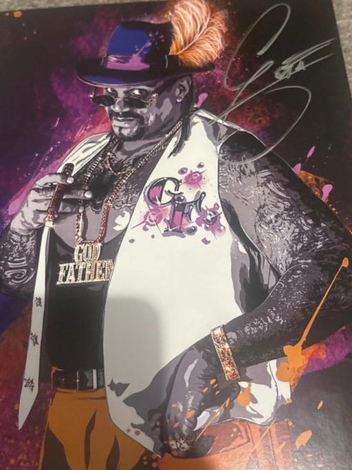  — WWE/WWF The Godfather hand signed print
